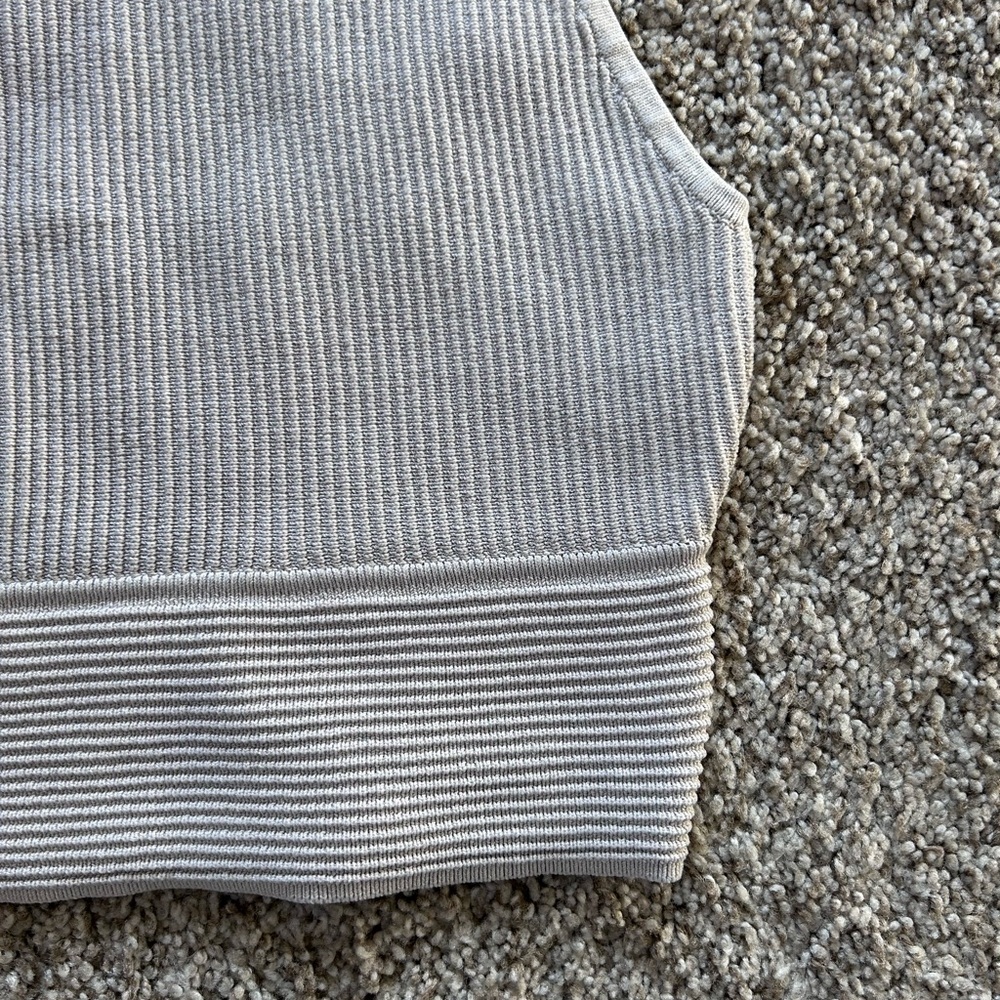 Babaton Aritzia Stefano Sculpt Knit Tank top. Halter top. Ribbed knit. Tan. XS - Picture 2 of 10